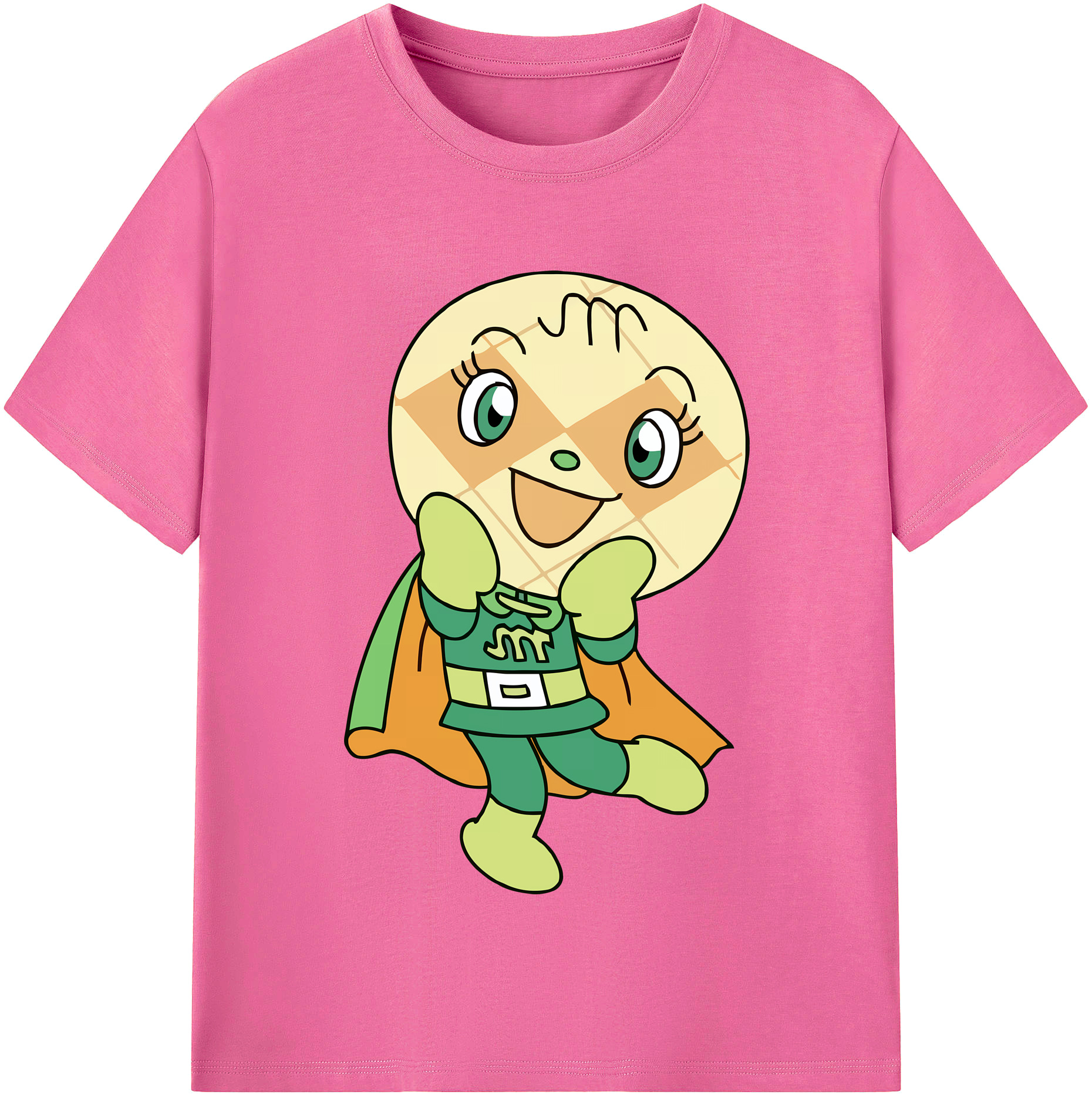 （画像用） アンパンマン Anpanman レディースカジュアルプリントTシャツ（綿100％）